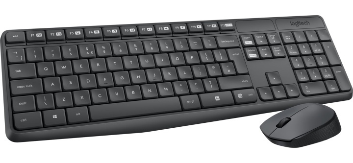 Logitech trådlöst tangentbord och mus MK235 i gruppen DATORER & KRINGUTRUSTNING / Möss & Tangentbord / Tangentbord / Paket hos TP E-commerce Nordic AB (38-84526)