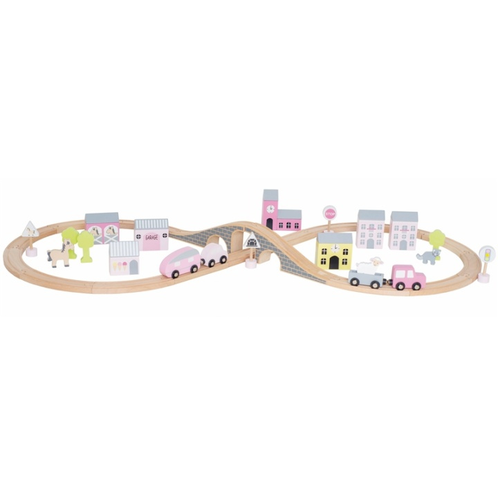 Jabadabado Bilbana M Väg Rosa i gruppen LEKSAKER, BARN- & BABYPRODUKTER / Leksaker / Bilbanor hos TP E-commerce Nordic AB (38-85189)