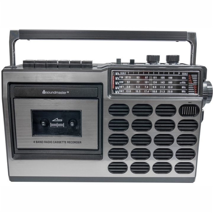 Soundmaster Retro radio med kassett i gruppen HEMELEKTRONIK / Ljud & Bild / Hemmabio, HiFi & Bärbart / Radio & Väckarklockor / Radio hos TP E-commerce Nordic AB (38-85474)