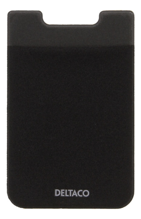 DELTACO Adhesive credit card holder, 3M adhesive, black i gruppen SPORT, FRITID & HOBBY / Roliga prylar / Smarta saker hos TP E-commerce Nordic AB (38-85554)
