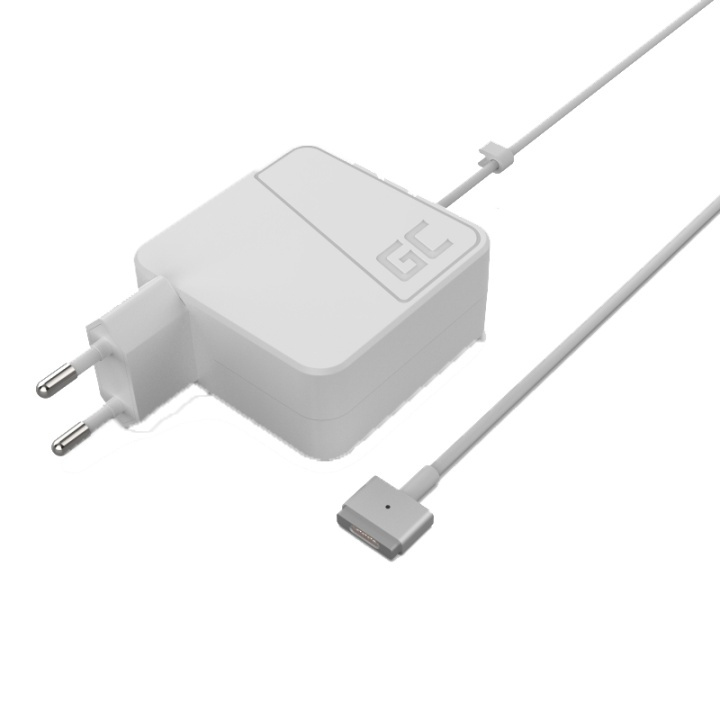 Green Cell Charger for Apple Macbook 45W 14.85V 3.05A (plug Magsafe 2) i gruppen DATORER & KRINGUTRUSTNING / Bärbara datorer & tillbehör / Datorladdare / Laddare till laptop / Apple hos TP E-commerce Nordic AB (38-85747)