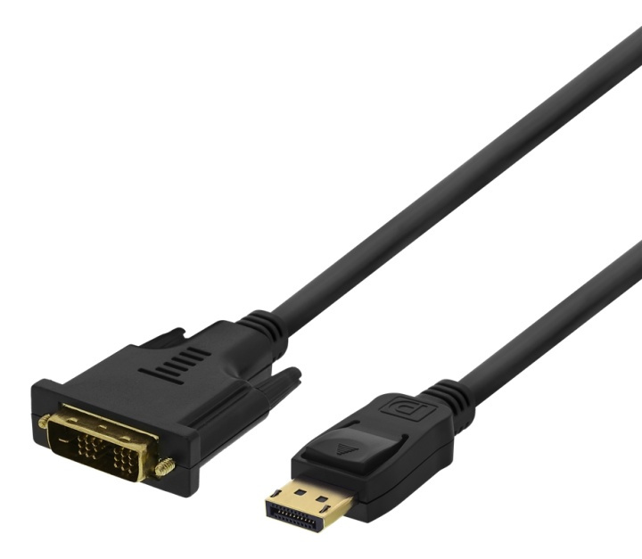 DELTACO Lenovo DisplayPort - DVI-D Single Link, 2m, svart i gruppen DATORER & KRINGUTRUSTNING / Datorkablar / DVI / Kablar hos TP E-commerce Nordic AB (38-85760)