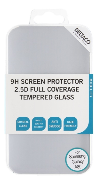 Deltaco Skärmskydd i härdat glas för Samsung A80, 2.5D heltäckande i gruppen SMARTPHONE & SURFPLATTOR / Mobilskydd / Samsung hos TP E-commerce Nordic AB (38-85784)