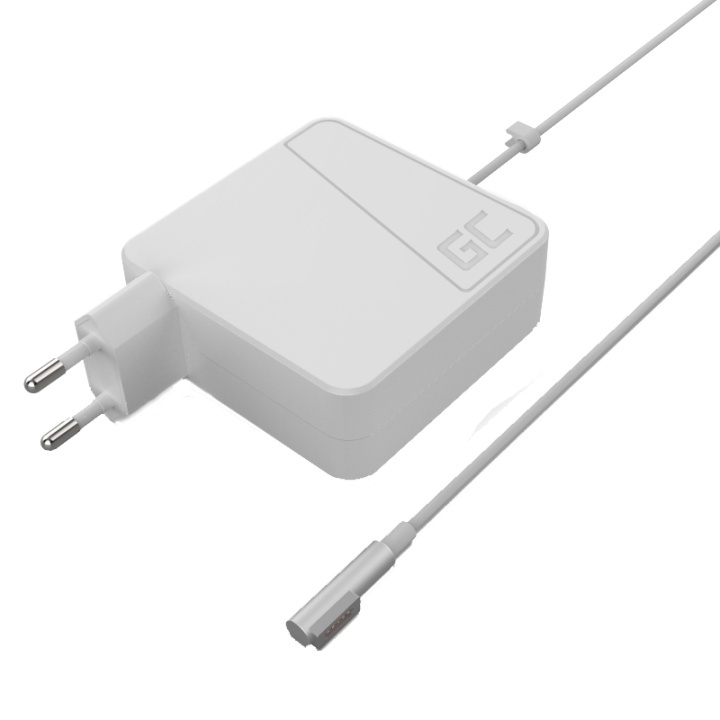 Green Cell Charger for Apple Macbook 60W 16.5V 3.65A (plug Magsafe) i gruppen DATORER & KRINGUTRUSTNING / Bärbara datorer & tillbehör / Datorladdare / Laddare till laptop / Apple hos TP E-commerce Nordic AB (38-85793)