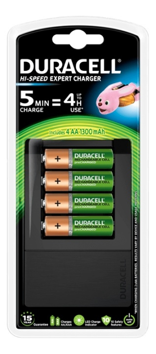Duracell Expert Charger 15Min AA/AAA+4xRecharge Plus AA i gruppen HEMELEKTRONIK / Batterier & Laddare / Batteriladdare hos TP E-commerce Nordic AB (38-85813)
