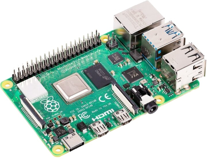 Raspberry Pi 4 Model B, 4 GB RAM, USB-C, dual Micro HDMI i gruppen DATORER & KRINGUTRUSTNING / Datorkomponenter / Raspberry Pi hos TP E-commerce Nordic AB (38-85821)