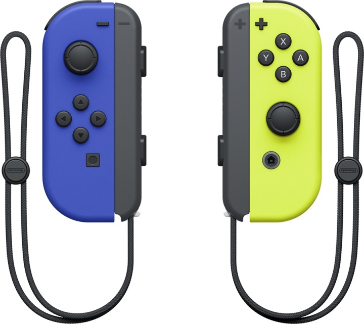 Nintendo Switch Joy-Con Pair, Blå/Neon Gul i gruppen HEMELEKTRONIK / Spelkonsoler & Tillbehör / Nintendo Switch / Tillbehör hos TP E-commerce Nordic AB (38-86077)