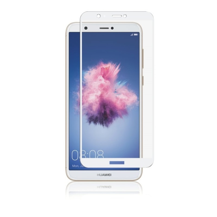 Panzer Huawei P Smart, Full-Fit Glass, White i gruppen SMARTPHONE & SURFPLATTOR / Mobilskydd / Huawei hos TP E-commerce Nordic AB (38-86305)