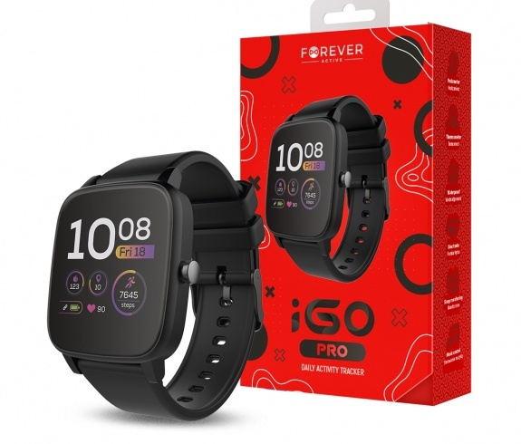 Forever iGO Pro JW-200, Smartwatch, Svart i gruppen SPORT, FRITID & HOBBY / Smartwatch & Aktivitetsarmband / Smartwatches för barn hos TP E-commerce Nordic AB (38-86479)