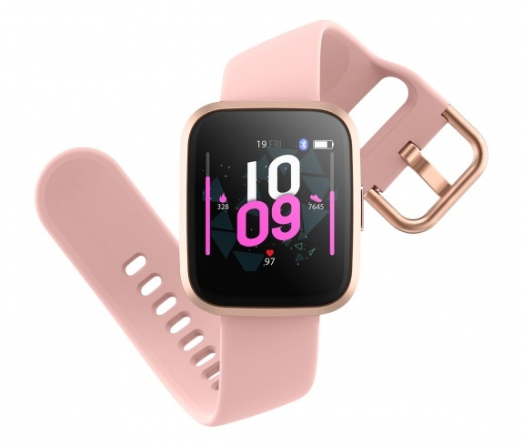 Forever ForeVigo2 SW-310 Smartwatch, Roséguld i gruppen SPORT, FRITID & HOBBY / Smartwatch & Aktivitetsarmband / Smartwatches hos TP E-commerce Nordic AB (38-86484)