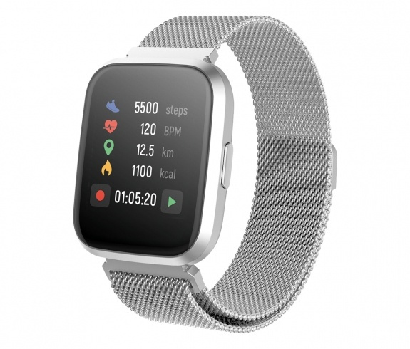 Forever ForeVigo2 SW-310 Smartwatch, Silver i gruppen SPORT, FRITID & HOBBY / Smartwatch & Aktivitetsarmband / Smartwatches hos TP E-commerce Nordic AB (38-86485)