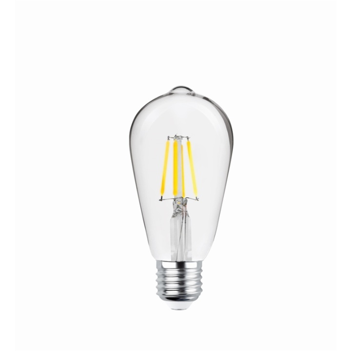 Forever Light Klar LED-lampa med filament, E27 4W 2700K 470lm i gruppen HEMELEKTRONIK / Belysning / LED-lampor hos TP E-commerce Nordic AB (38-86592)