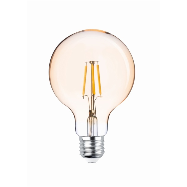 Forever Light Retro LED-lampa med filament Guld, E27 4W 2200K 400lm i gruppen HEMELEKTRONIK / Belysning / LED-lampor hos TP E-commerce Nordic AB (38-86594)