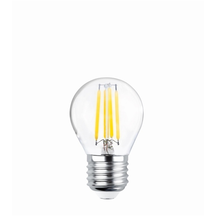 Forever Light Klar LED-lampa med filament, E27 G45 4W 2700K 470lm i gruppen HEMELEKTRONIK / Belysning / LED-lampor hos TP E-commerce Nordic AB (38-86595)