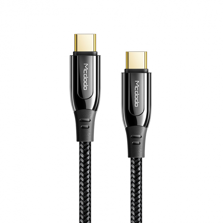 Mcdodo CA-8123 PD Snabbladdning USB-C - USB-C kabel 100W 2,0 m, Svart i gruppen SMARTPHONE & SURFPLATTOR / Laddare & Kablar / Kablar / Kablar Typ C hos TP E-commerce Nordic AB (38-86701)