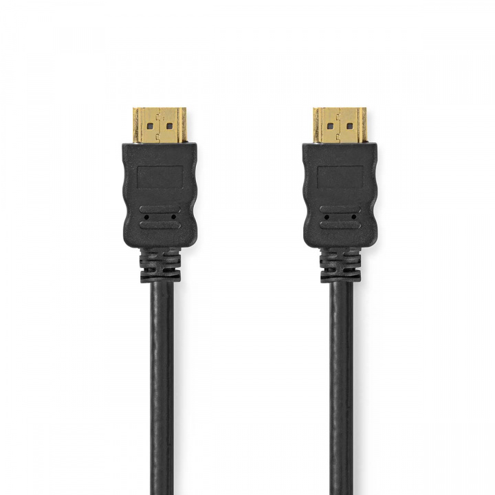 Nedis High Speed ​​HDMI ™ kabel med Ethernet | HDMI™ Kontakt | HDMI™ Kontakt | 4K@30Hz | ARC | 10.2 Gbps | 0.50 m | Rund | PVC | Svart | Kuvert i gruppen HEMELEKTRONIK / Kablar & Adaptrar / HDMI / Kablar hos TP E-commerce Nordic AB (38-86731)