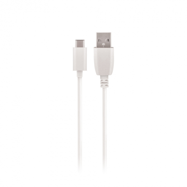 Maxlife kabel USB - USB-C 2,0 m 2A, Vit i gruppen DATORER & KRINGUTRUSTNING / Datorkablar / USB-kablar / USB-C hos TP E-commerce Nordic AB (38-86905)