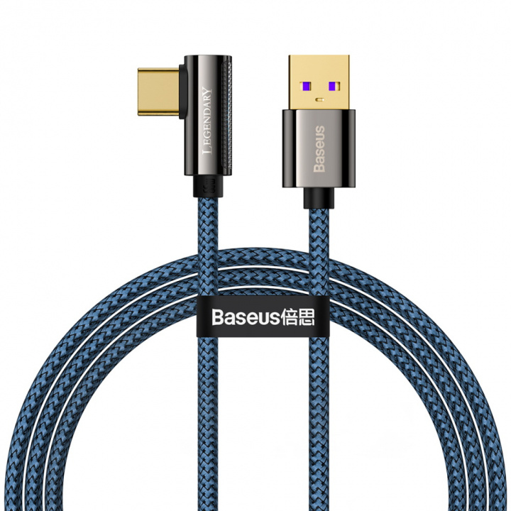 Baseus kabel Legend USB - USB-C 1,0m 66W, Blå i gruppen DATORER & KRINGUTRUSTNING / Datorkablar / USB-kablar / USB-C hos TP E-commerce Nordic AB (38-86922)