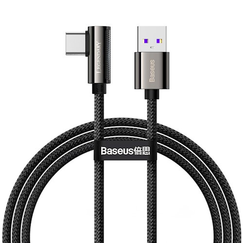 Baseus kabel Legend USB - USB-C 2,0m 66W, Svart i gruppen DATORER & KRINGUTRUSTNING / Datorkablar / USB-kablar / USB-C hos TP E-commerce Nordic AB (38-86925)