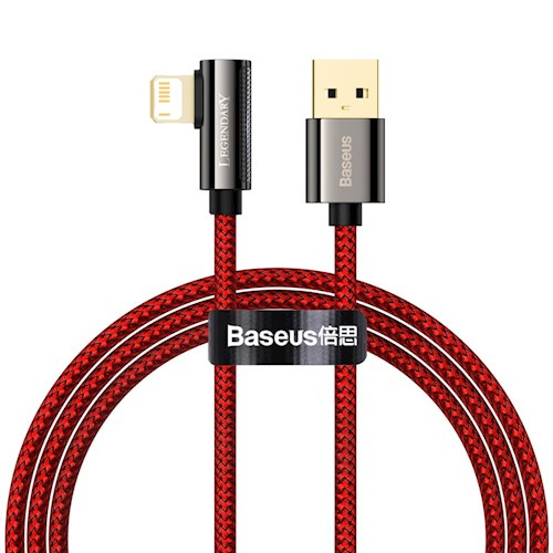Baseus kabel Legend USB - Lightning 1,0m 2,4A, Röd i gruppen SMARTPHONE & SURFPLATTOR / Laddare & Kablar / Kablar / Kablar Lightning hos TP E-commerce Nordic AB (38-86929)