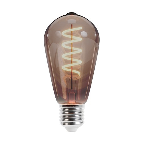 Forever Light LED-lampa Filament E27 ST64 4W 230V 2000K 250lm SF, Sotat glas i gruppen HEMELEKTRONIK / Belysning / LED-lampor hos TP E-commerce Nordic AB (38-86951)