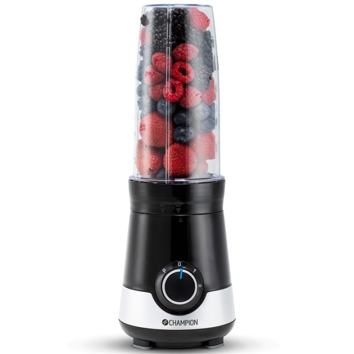 Champion Smoothie Maker Power 300W SM115 Svart/Vit i gruppen HEM, HUSHÅLL & TRÄDGÅRD / Hushållsmaskiner / Matberedare & Köksassistenter / Mixer & Blender hos TP E-commerce Nordic AB (38-87209)