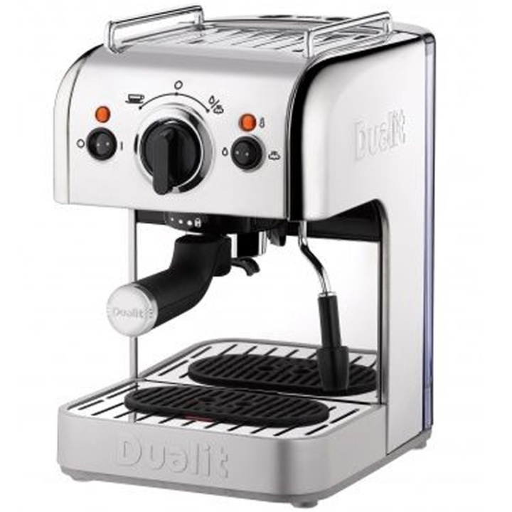 Dualit Espressomaskin 3 in 1 Krom 130 i gruppen HEM, HUSHÅLL & TRÄDGÅRD / Hushållsmaskiner / Kaffemaskiner & Tillbehör / Espressomaskiner hos TP E-commerce Nordic AB (38-87317)