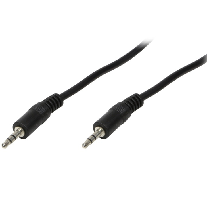 LogiLink Audiokabel 3,5mm-hane - 3,5mm-hane Stereo i gruppen HEMELEKTRONIK / Kablar & Adaptrar / Ljud Analog / AUX-kablar 3,5 mm hos TP E-commerce Nordic AB (38-87652)