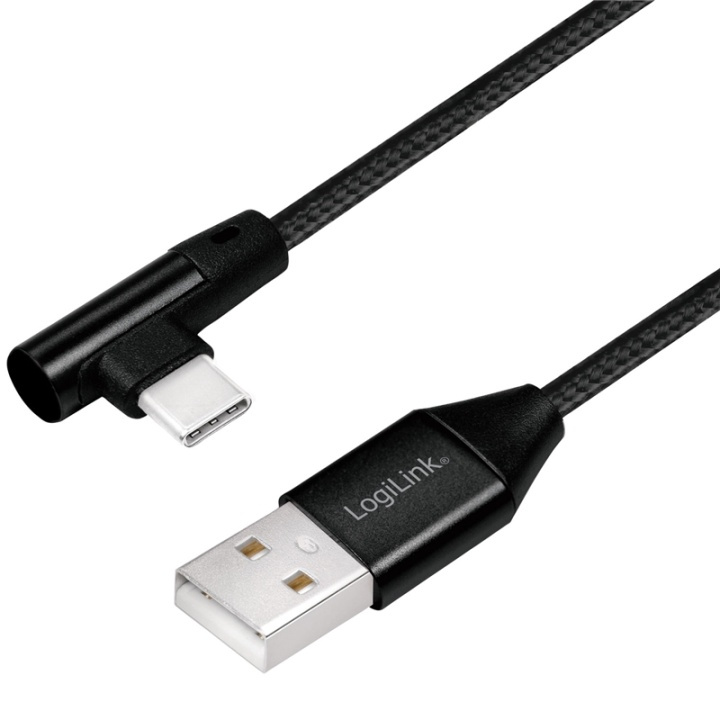 LogiLink Vinklad USB-C-kabel USB 2.0 Max 15W 0,3m i gruppen DATORER & KRINGUTRUSTNING / Datorkablar / USB-kablar / USB-C hos TP E-commerce Nordic AB (38-87694)
