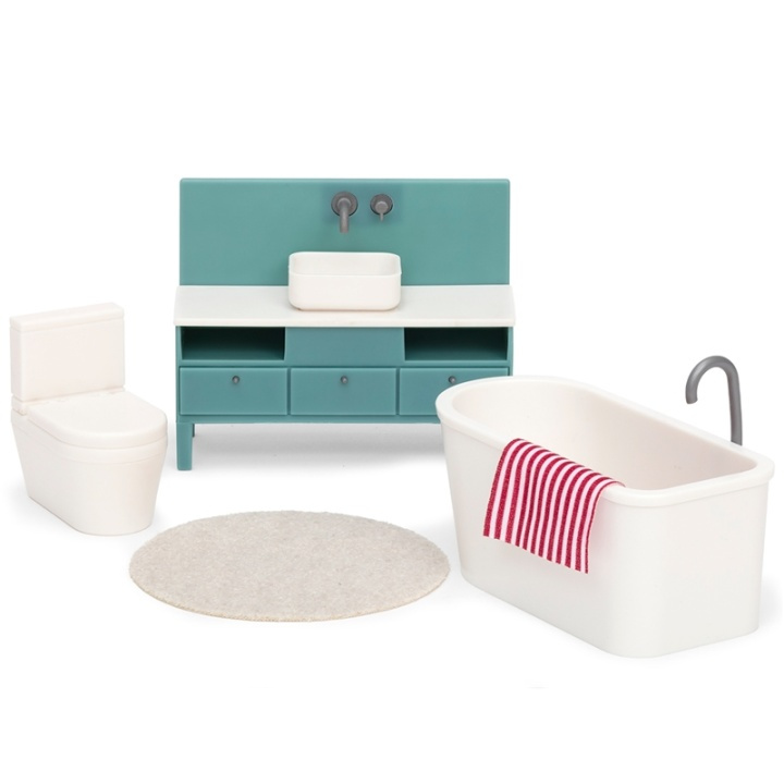 Lundby Badrumsset 603068 i gruppen LEKSAKER, BARN- & BABYPRODUKTER / Leksaker / Dockor & Tillbehör hos TP E-commerce Nordic AB (38-87705)