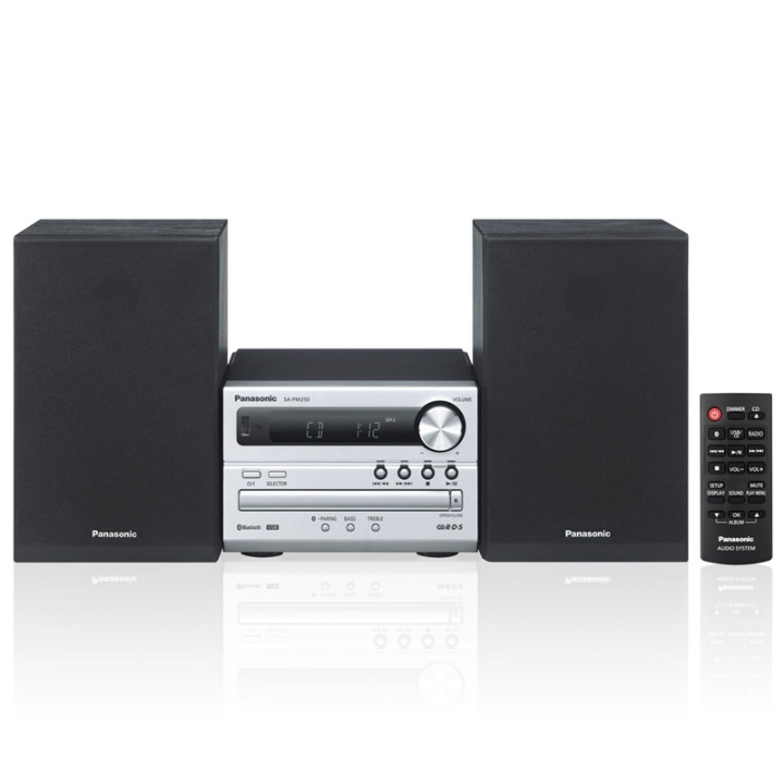 Panasonic Micro-stereo 20W BT, CD, USB i gruppen HEMELEKTRONIK / Ljud & Bild / Hemmabio, HiFi & Bärbart / Kompaktstereo & Skivspelare hos TP E-commerce Nordic AB (38-87853)