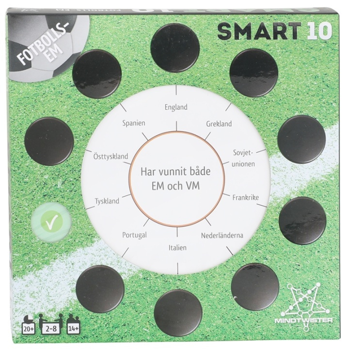 Peliko Smart10 Frågekort Fotbolls EM i gruppen LEKSAKER, BARN- & BABYPRODUKTER / Spel / Sällskapsspel hos TP E-commerce Nordic AB (38-87864)