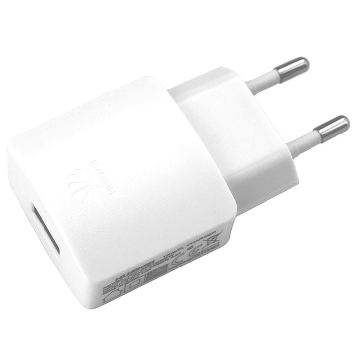 Huawei HW-050100E2W 1A Väggladdare USB, Vit i gruppen SMARTPHONE & SURFPLATTOR / Laddare & Kablar / Väggladdare / Väggladdare USB hos TP E-commerce Nordic AB (38-88177)