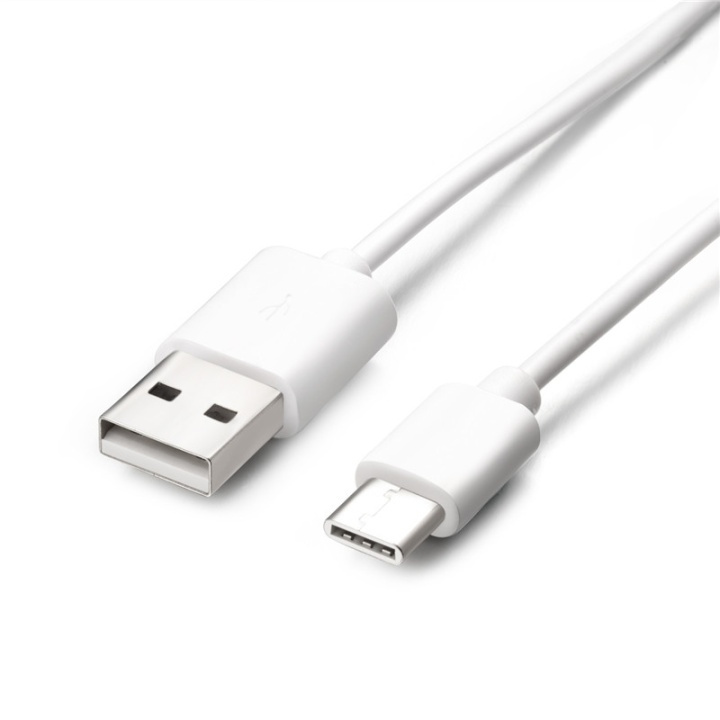 Huawei LX-1289 USB typ C-kabel, Vit, Bulk i gruppen SMARTPHONE & SURFPLATTOR / Laddare & Kablar / Kablar / Kablar Typ C hos TP E-commerce Nordic AB (38-88178)