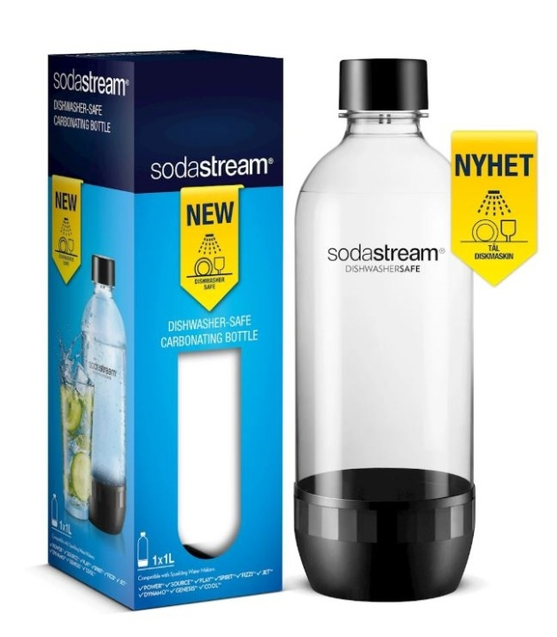 SodaStream flaska 1 liter, Diskmaskinssäker i gruppen HEM, HUSHÅLL & TRÄDGÅRD / Hushållsmaskiner / Vatten & Juice / Kolsyremaskiner / Tillbehör hos TP E-commerce Nordic AB (38-88283)