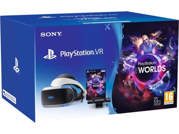 PlayStation VR inkl. kamera och VR Worlds, Fyndvara i gruppen HEMELEKTRONIK / Spelkonsoler & Tillbehör / Sony PlayStation 4 hos TP E-commerce Nordic AB (38-88443D)