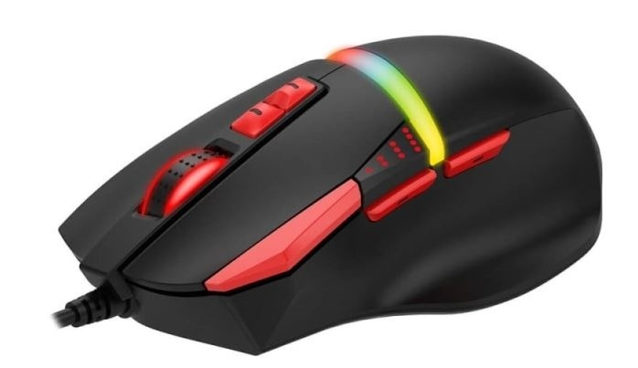 Havit Gaming Mouse med RGB, 8200DPI i gruppen DATORER & KRINGUTRUSTNING / Möss & Tangentbord / Möss / Trådbundna hos TP E-commerce Nordic AB (38-88521)