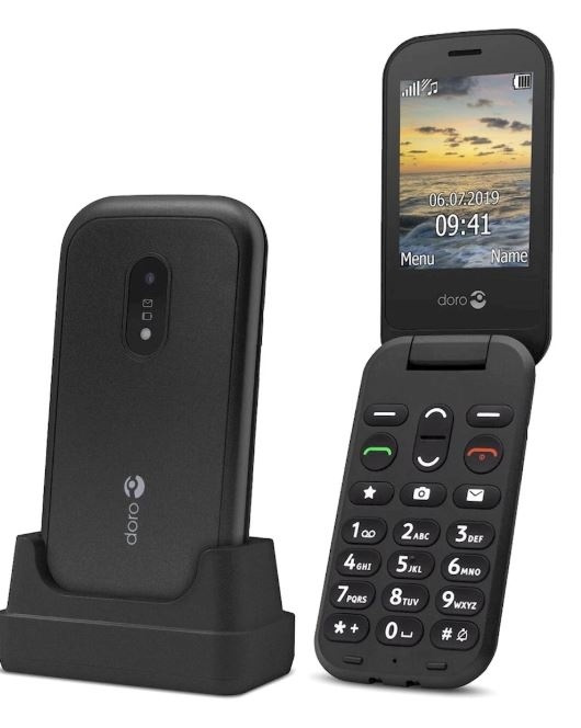 Doro 6041 2G Svart i gruppen SMARTPHONE & SURFPLATTOR / Mobiltelefoner & smartphones hos TP E-commerce Nordic AB (38-88669)