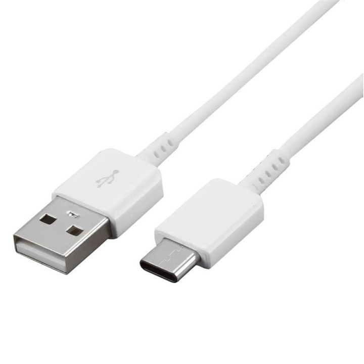 Samsung EP-DG970BWE USB till USB-C kabel, 1m, Vit, Bulk i gruppen SMARTPHONE & SURFPLATTOR / Laddare & Kablar / Kablar / Kablar Typ C hos TP E-commerce Nordic AB (38-88845)