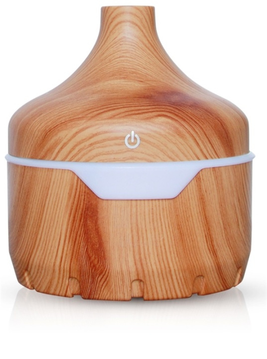 Luftfuktare/Aroma Diffuser i trädesign 300ml, Ljust trä i gruppen HEM, HUSHÅLL & TRÄDGÅRD / Fläktar & Klimatprodukter / Luftfuktare hos TP E-commerce Nordic AB (38-89007)