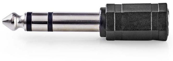 Nedis Stereo Audio Adapter | 6.35 mm Hane | 3.5 mm Hona | Guldplaterad | Rak | ABS | Antracit | 1 st. | Låda i gruppen HEMELEKTRONIK / Kablar & Adaptrar / Ljud Analog / Adaptrar hos TP E-commerce Nordic AB (38-89020)