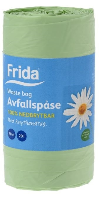Frida Nedbrytningsbar avfallspåse 20 liter i gruppen HEM, HUSHÅLL & TRÄDGÅRD / Städprodukter / Övriga städtillbehör hos TP E-commerce Nordic AB (38-89062)