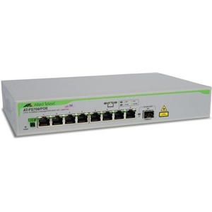 Allied Telesis AT-FS708/POE nätverksswitch, Layer 2, 10/100Mbps, 8xRJ45, PoE, 1x i gruppen DATORER & KRINGUTRUSTNING / Nätverk / Switchar / 10/100/1000Mbps hos TP E-commerce Nordic AB (38-89138D)