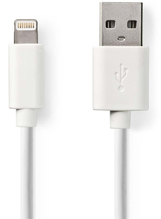 Synk- och laddningskabel lightning-USB 3m, Vit i gruppen SMARTPHONE & SURFPLATTOR / Laddare & Kablar / Kablar / Kablar Lightning hos TP E-commerce Nordic AB (38-89257)