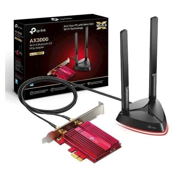 TP-Link AX3000 Wi-Fi 6 Bluetooth 5.0 PCIe Adapter i gruppen DATORER & KRINGUTRUSTNING / Nätverk / Nätverkskort / PCI Express Trådlösa hos TP E-commerce Nordic AB (38-89329)