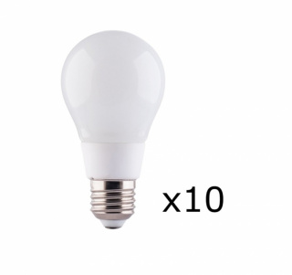 LED-lampa E27 8W 230V 6000K 10-pack, Kallvit