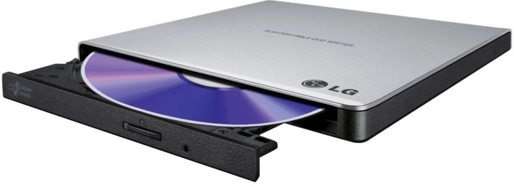 LG Slim Extern DVD-brännare, Silver i gruppen DATORER & KRINGUTRUSTNING / Datorkomponenter / DVD-brännare hos TP E-commerce Nordic AB (38-89492)