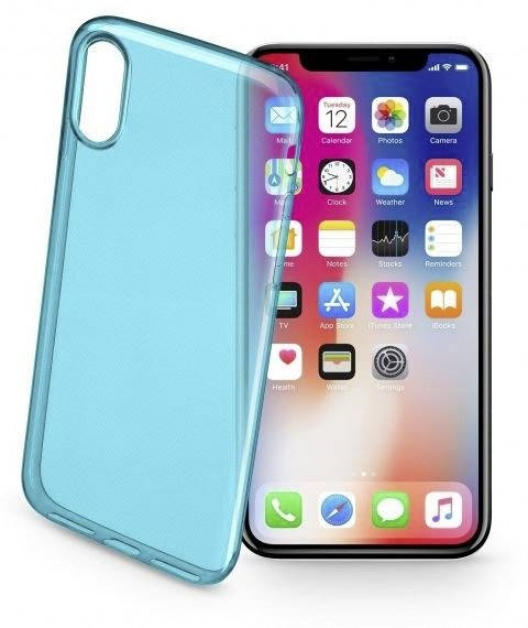 Cellularline Mobilskal i TPU-plast till iPhone X/XS, Turkos i gruppen SMARTPHONE & SURFPLATTOR / Mobilskydd / Apple / iPhone X/XS / Skal hos TP E-commerce Nordic AB (38-89521)