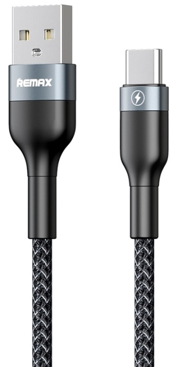 Remax Flätad USB-A till USB C-kabel 2.4A, 1m i gruppen SMARTPHONE & SURFPLATTOR / Laddare & Kablar / Kablar / Kablar Typ C hos TP E-commerce Nordic AB (38-89854)