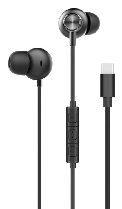 Music Soul - In-Ear hörlurar med USB-C, Svart i gruppen HEMELEKTRONIK / Ljud & Bild / Hörlurar & Tillbehör / Hörlurar hos TP E-commerce Nordic AB (38-90079)